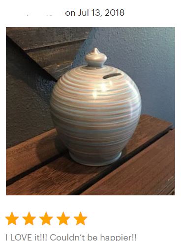 Extra large piggy bank | Oversized Piggy Bank for Adults | Pottery Anniversary Gifts