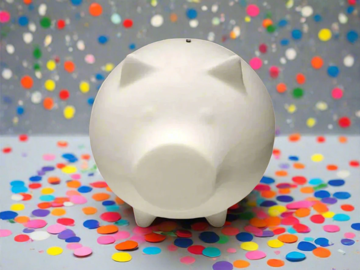 Large Piggy Bank, Piggy Bank, Piggy Bank no hole.