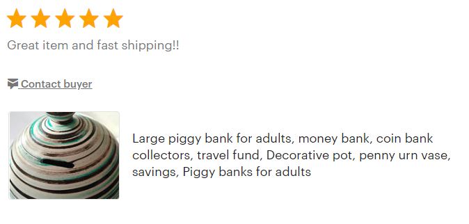 Piggy bank adult, Violet White Black Pottery Coin Bank, Money Pot