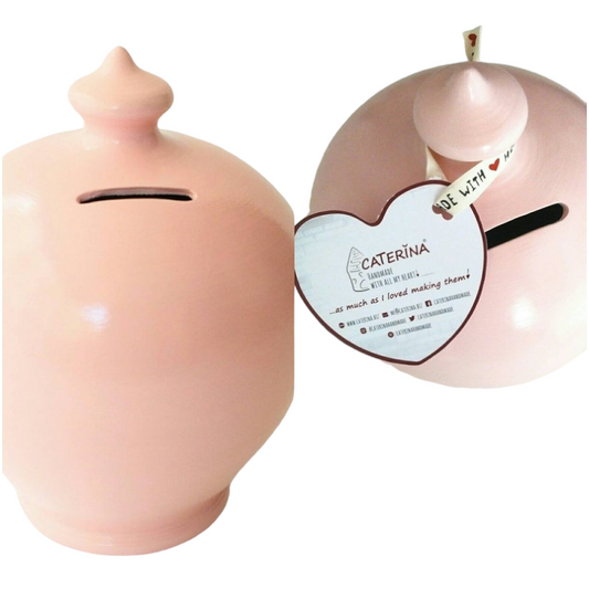 Large Piggy Bank for Kids, Coin banks for Girls, Baby Pink Money Box