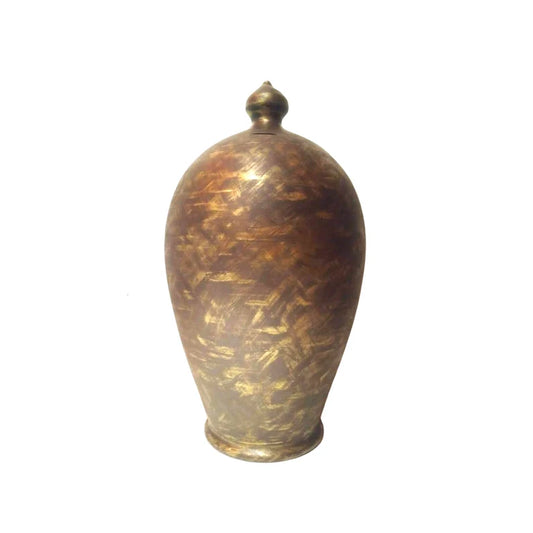 Gold bronze and Brown extra large piggy bank, size 20" inches in height. With hole and stopper plug, or without hole.