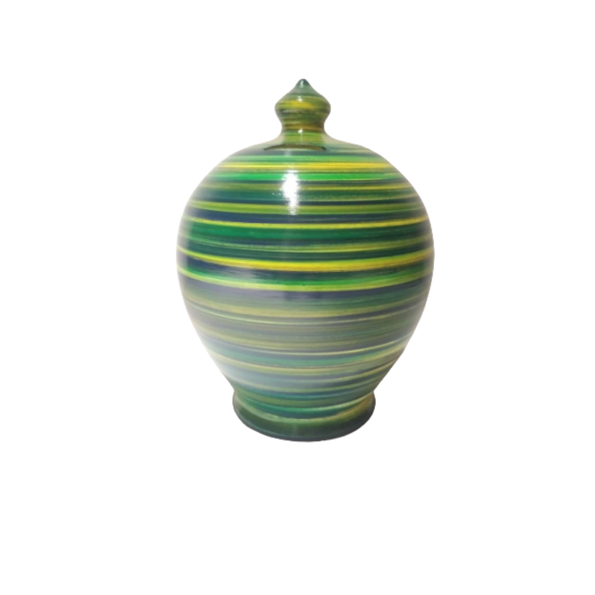 Handmade in Italy, the ideal gift for piggy bank lovers both kids and adults! Colors: Yellow, Blue and Green. 💰Size: 15 cm = 5.90 inches in height. Circumference: 40 cm = 15.74 inches. With hole and stopper plug, or without hole.