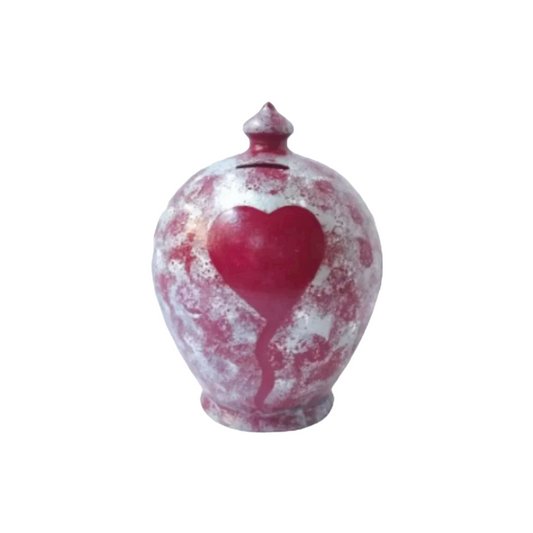 Colors: Permanent Red, White, Silver. Heart Ballon: Permanent Red. 💰Size: 15 cm = 5.90 inches in height. Circumference: 40 cm = 15.74 inches. With hole and stopper plug, or without hole.
