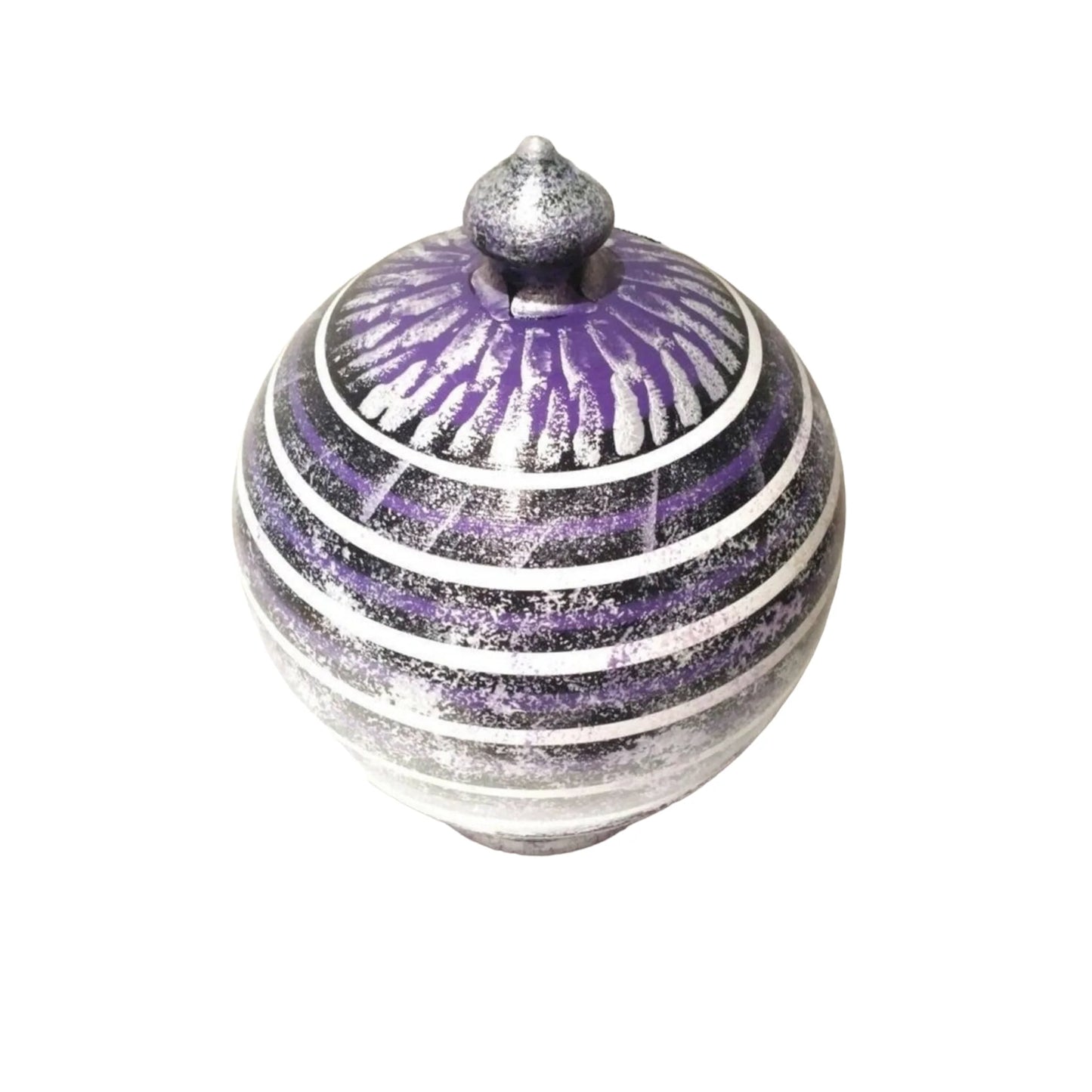 Woman Piggy Bank, Money bank for women, Piggy bank adult, Ultramarine Violet Black and White.