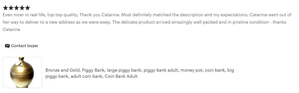 Tiny Money Pot, Mini Piggy Bank, Gold and Bronze Piggy Bank