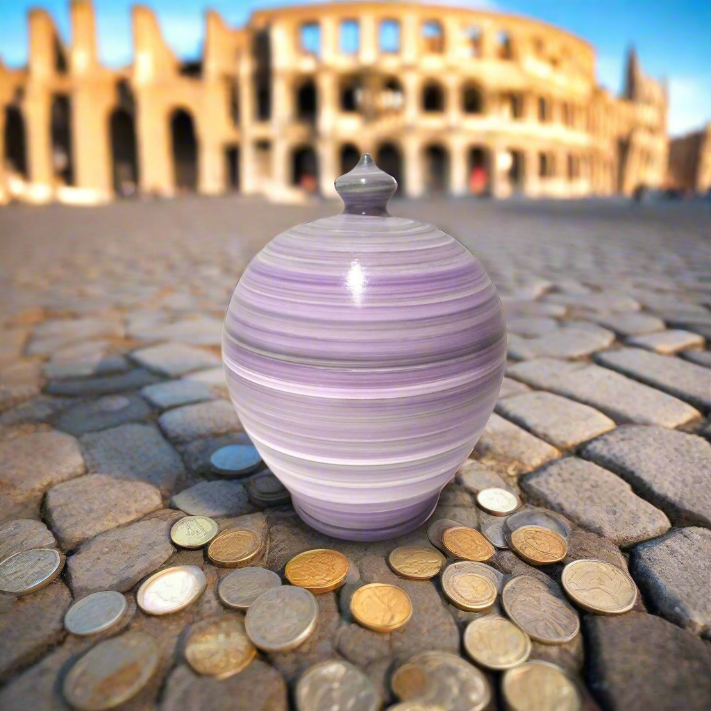 Piggy Bank, Italian pottery, Coin Bank adult, Piggy bank adult, money box, money pot, adult piggy bank, money bank, pottery anniversary gift