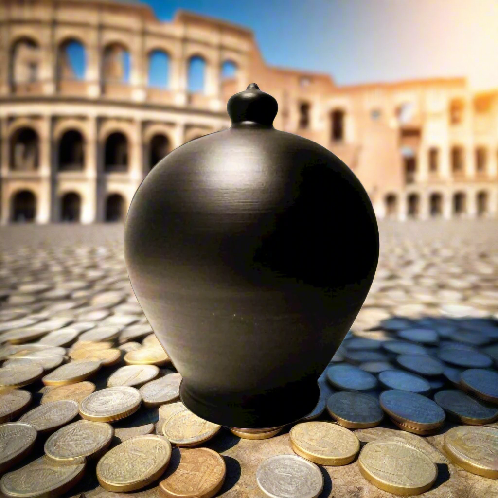 Piggy bank break to open, smash piggy bank, ceramic money pot