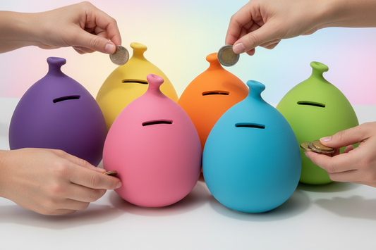 Balloon Piggy Bank, Coin Bank, Money Pot, Piggy Banks for Kids