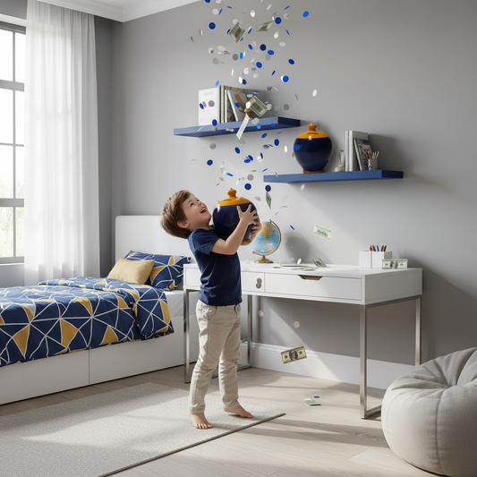 Pottery Piggy Bank, Piggy Banks for Kids, Piggy Bank for Boys