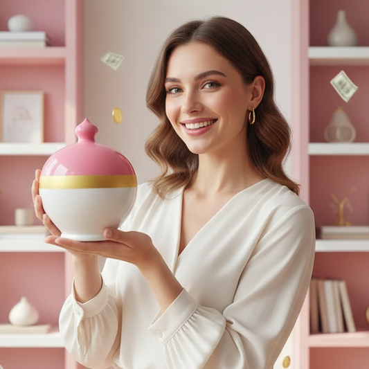 Caterina Money Pot, Italian Piggy Bank, Smash Piggy Bank