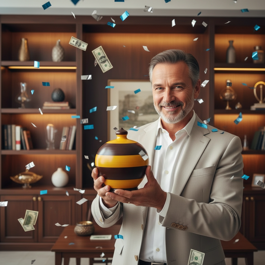 Caterina Money Pot, Italian Piggy Bank, Piggy Bank with no hole