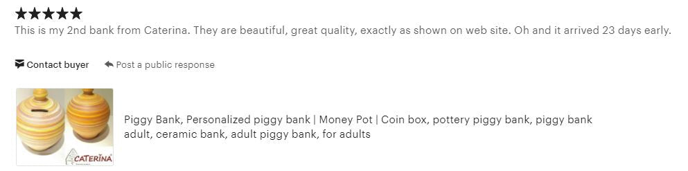 Piggy Bank, Caterina Money Pot, adult piggy bank, coin bank