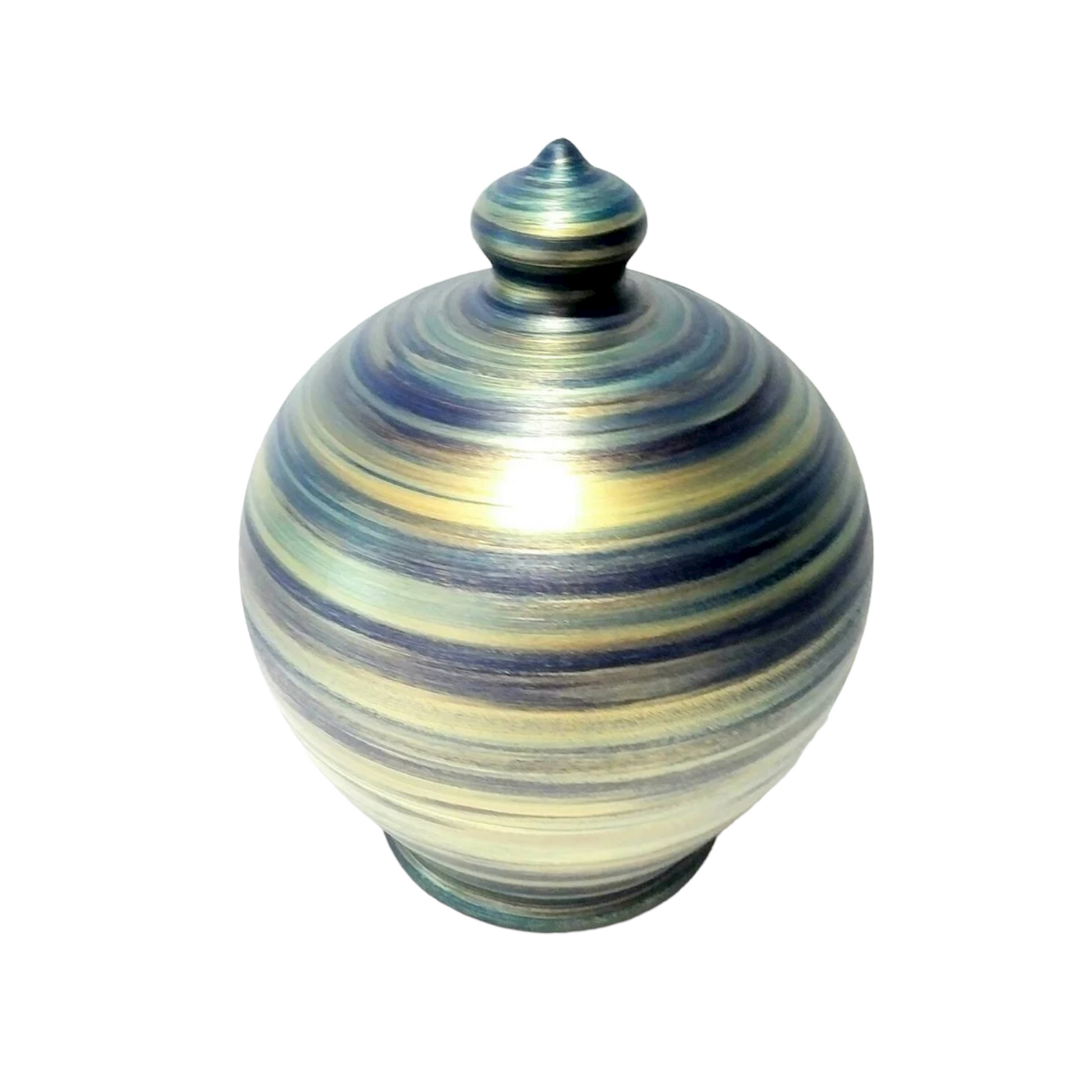 Colors: Navy Blue, Gold and a little bronze. 💰Size: 15 cm = 5.90 inches in height. Circumference: 40 cm = 15.74 inches. With hole and stopper plug, or without hole.