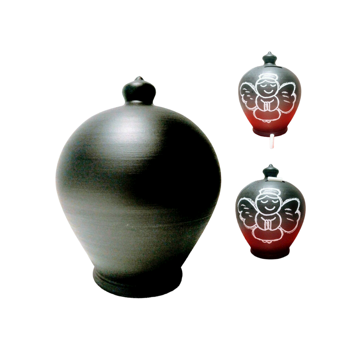 🖍️Write down your money goals or have fun drawing on this chalkboard coin bank! Handmade and unique, it is a timeless gift for your loved ones! Size: 20 cm = 7.874 Inches. Circumference 52 cm = 20 inch. Color: Anthracite gray Chalkboard. With Hole and stopper plug, or without hole.