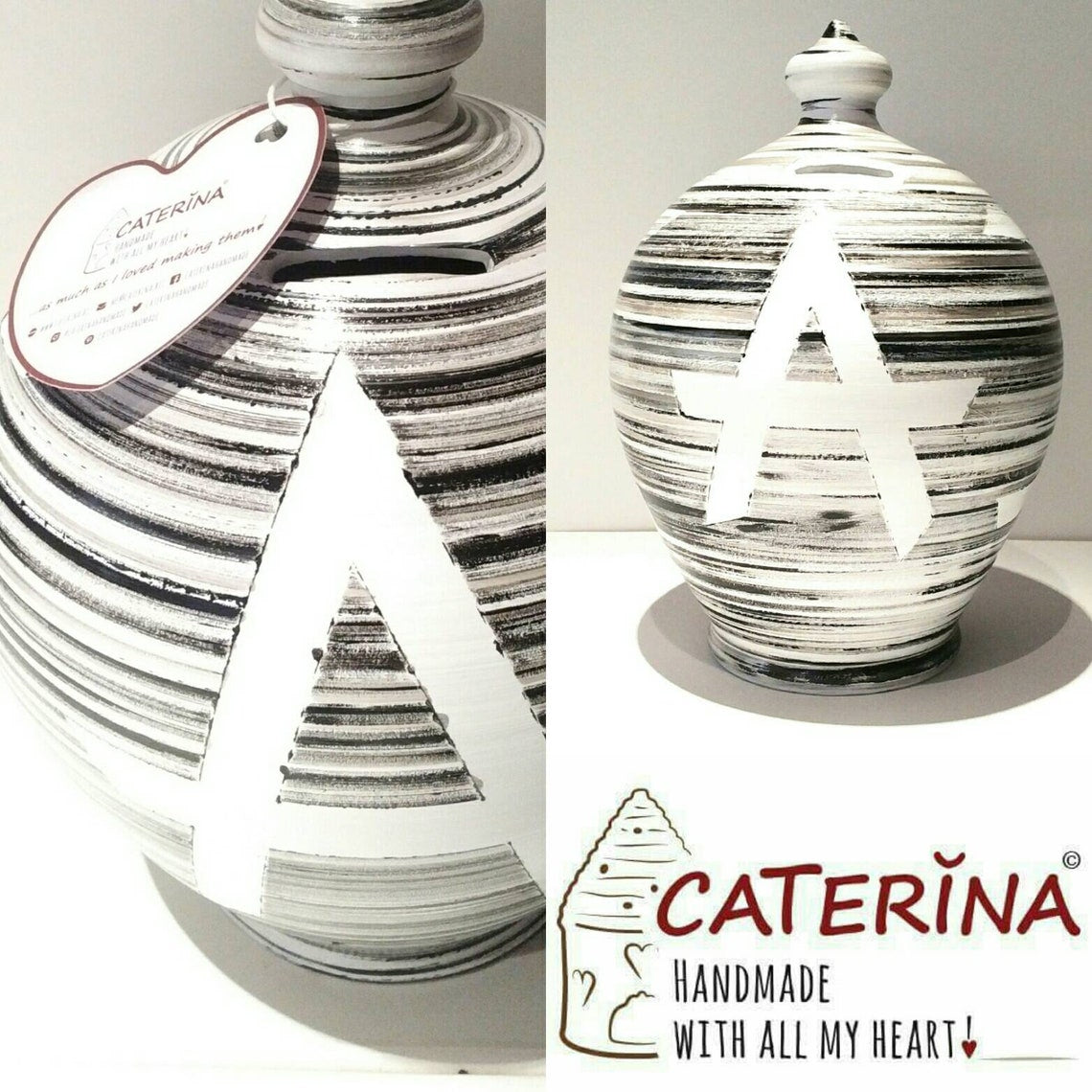 Piggy bank, large piggy bank, big coin bank, initial piggy bank, letter piggy bank