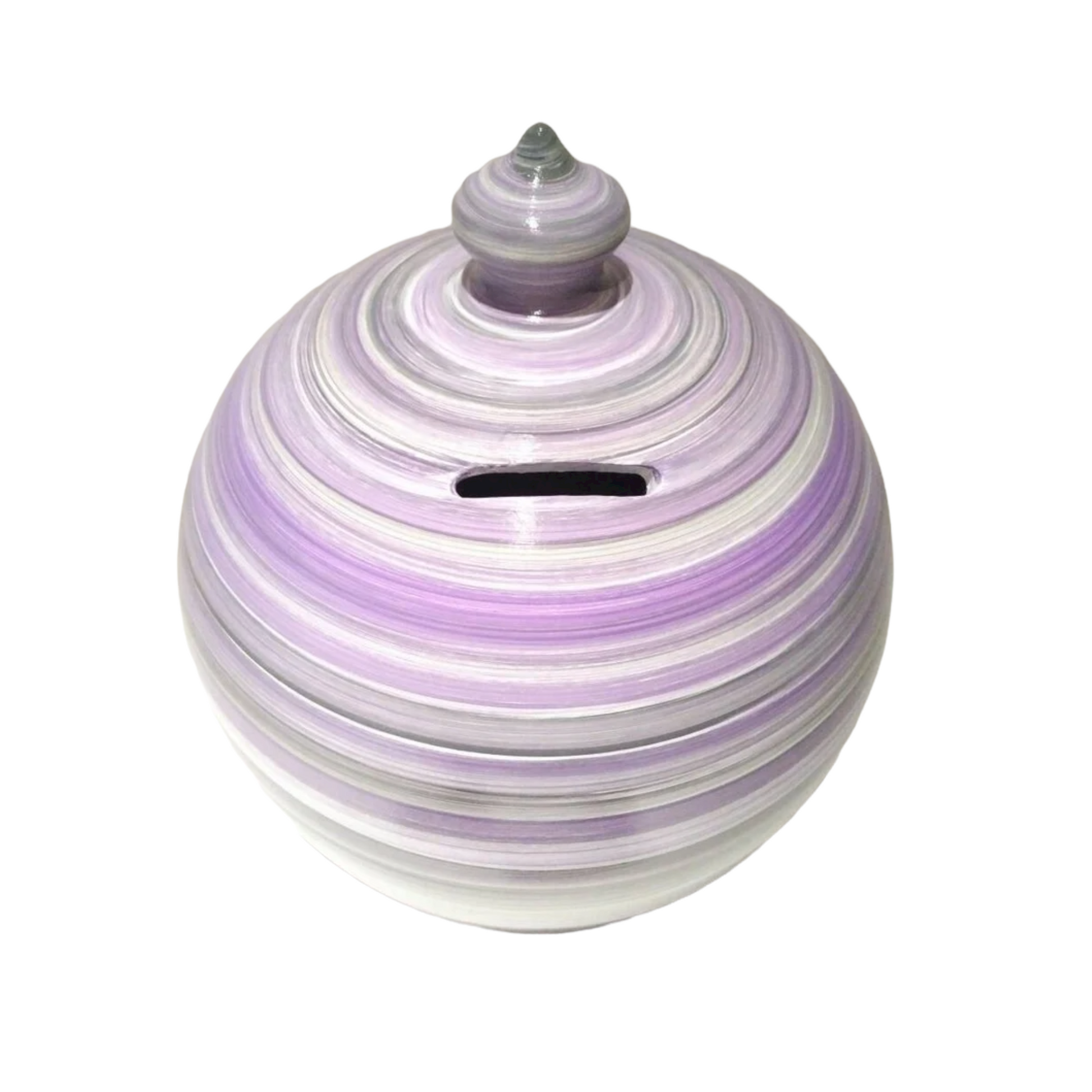 Colors: White, Grey, Purple. 💰Size: 15 cm = 5.90 inches in height. Circumference: 40 cm = 15.74 inches. With hole and stopper plug, or without hole. This item is entirely handmade and hand-painted with acrylic colors, and is signed by me at the bottom.