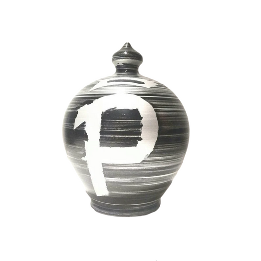 Piggy bank, large piggy bank, big coin bank, initial piggy bank, letter piggy bank, personalized pottery gift, adult piggy bank, monogram piggy bank