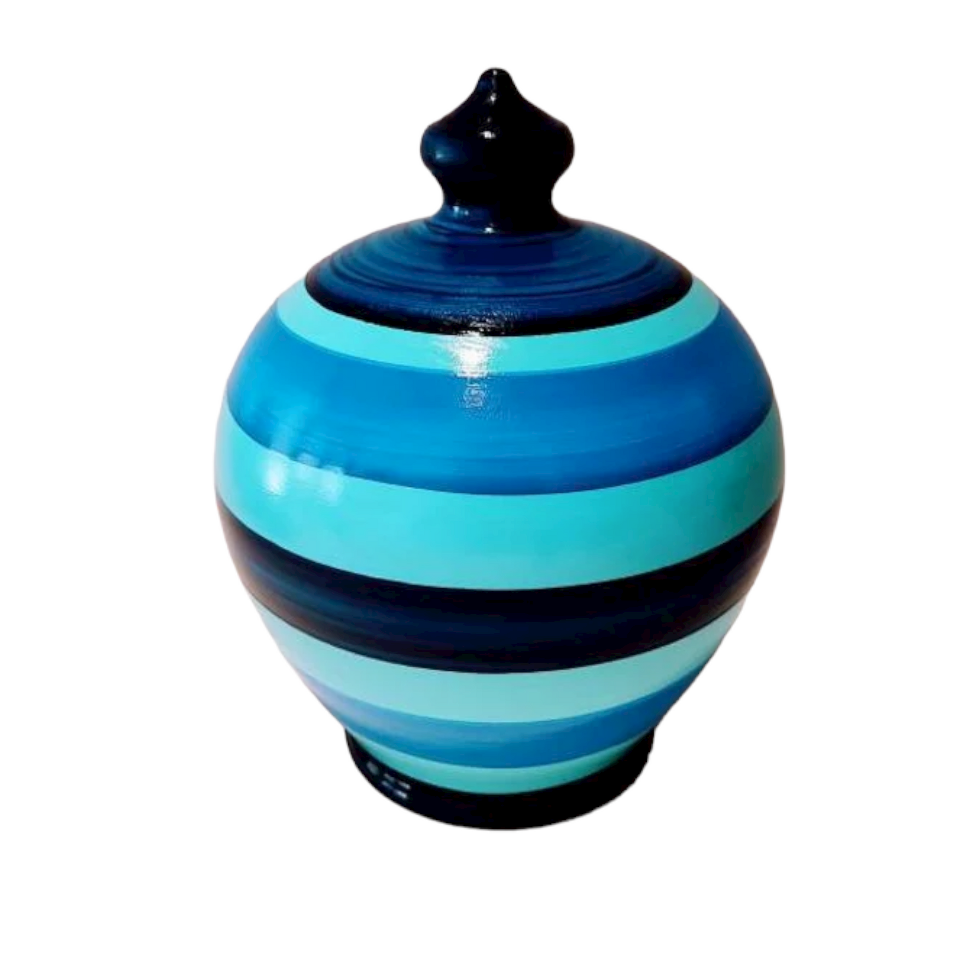 Colors: sky blue, cobalt blue, navy blue. 💰Size: 15 cm = 5.90 inches in height. Circumference: 40 cm = 15.74 inches. With hole and stopper plug, or without hole.